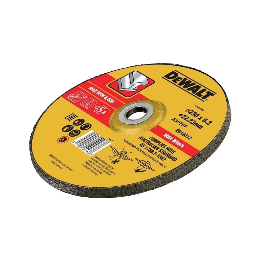 Круг зачистний DeWALT чорний/кольоровий метал, 230х6.0х22.23 мм (DT43919) - зображення 2