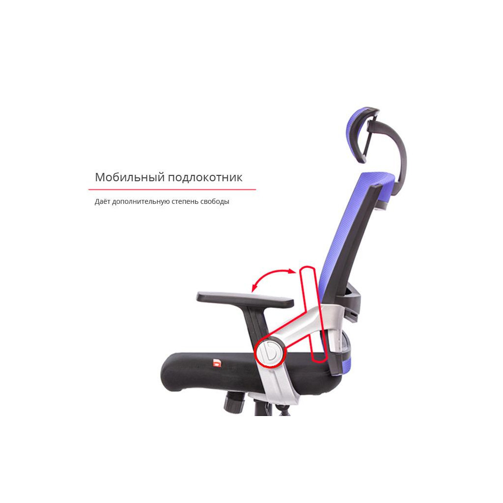 Офісне крісло Аклас Прима PL HR ANF Синее (10481) - зображення 8