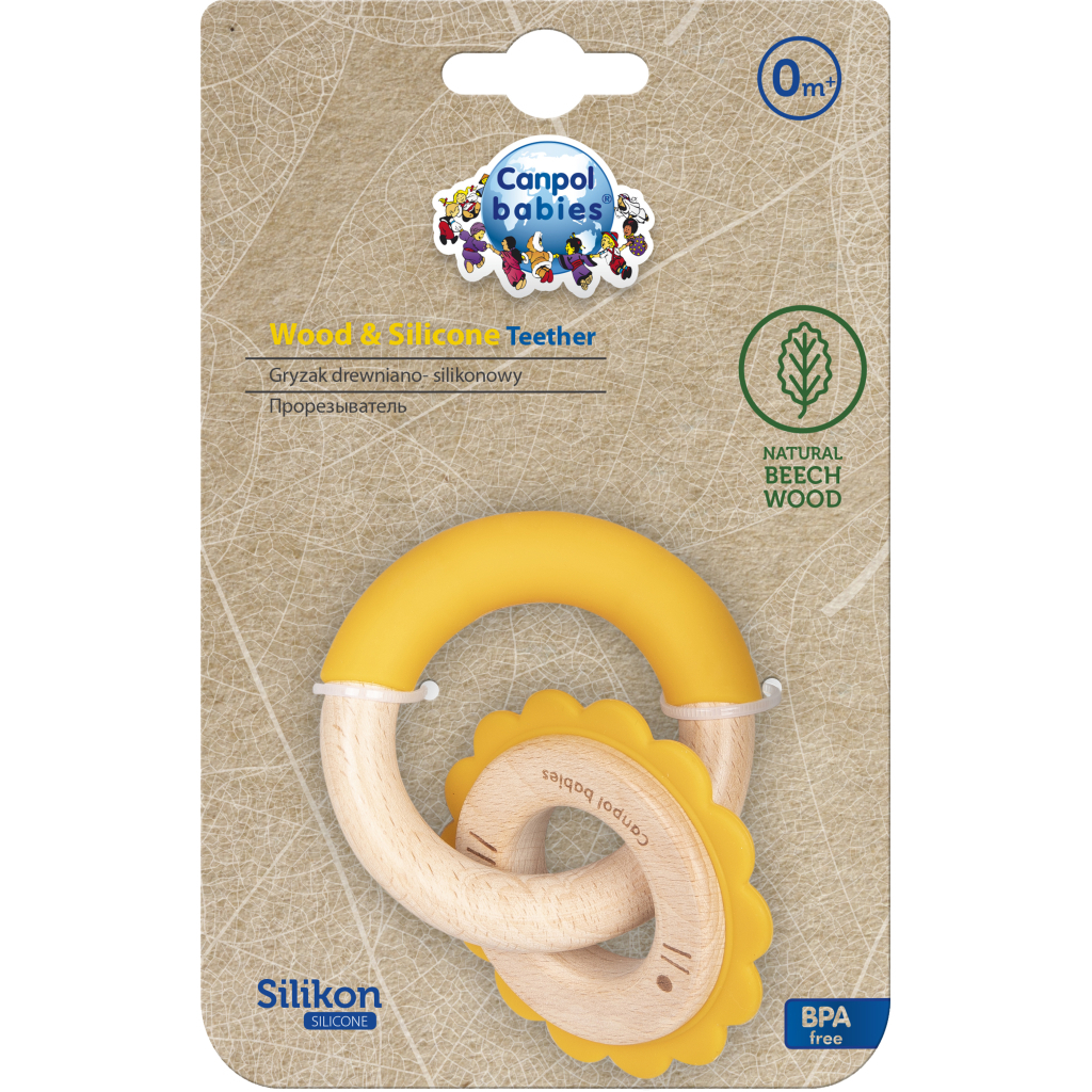 Прорізувач Canpol babies дерев'яно-силіконова Лев (80/300) - зображення 4