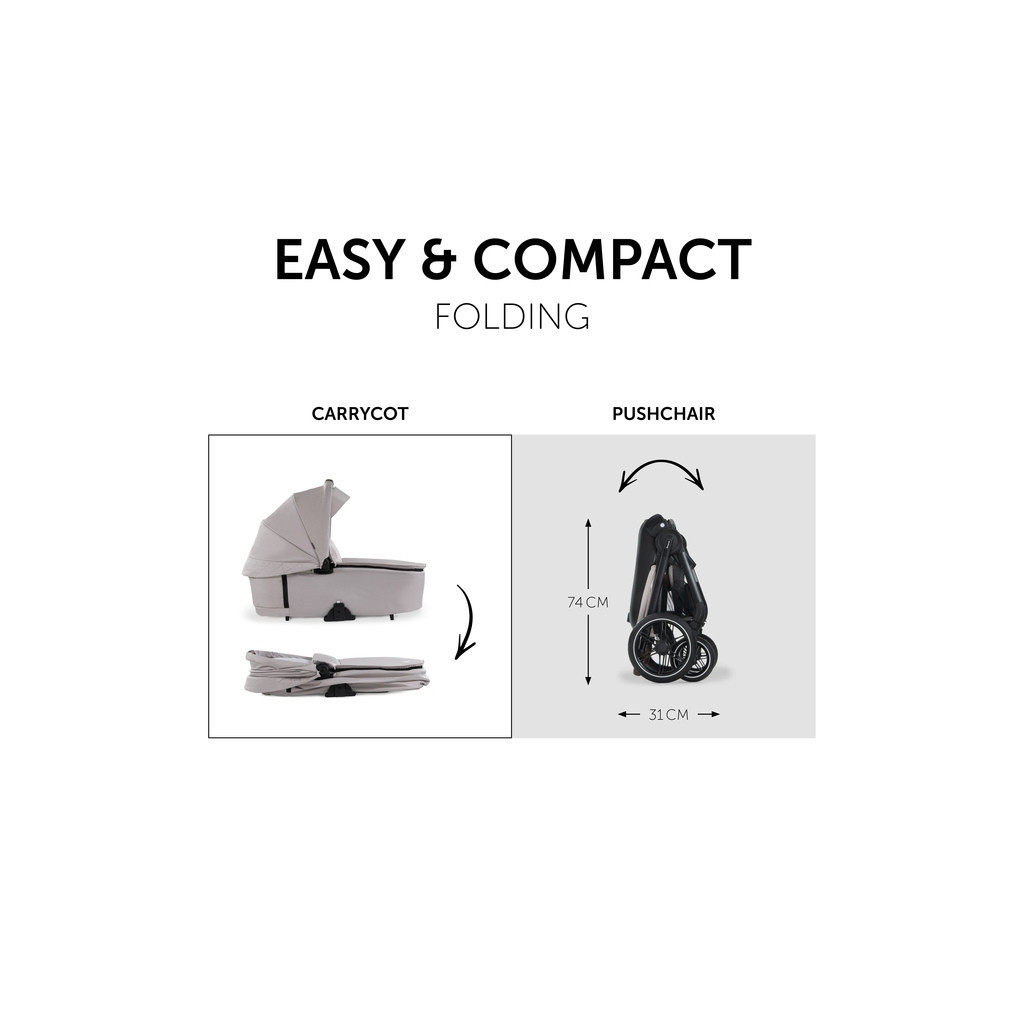 Коляска Hauck 2 в 1 Walk N Care (Beige) (16546-1) - зображення 3