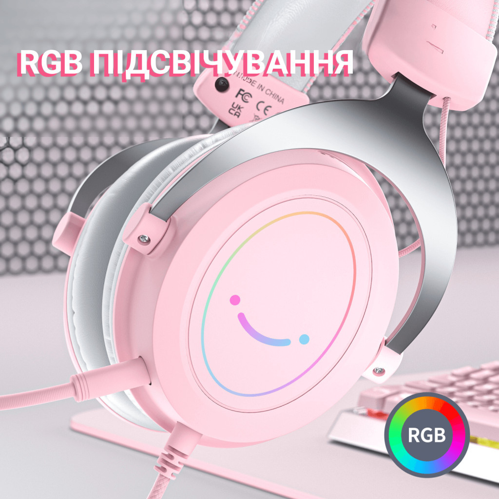 Навушники Fifine H3 RGB Pink (H3P) - зображення 6