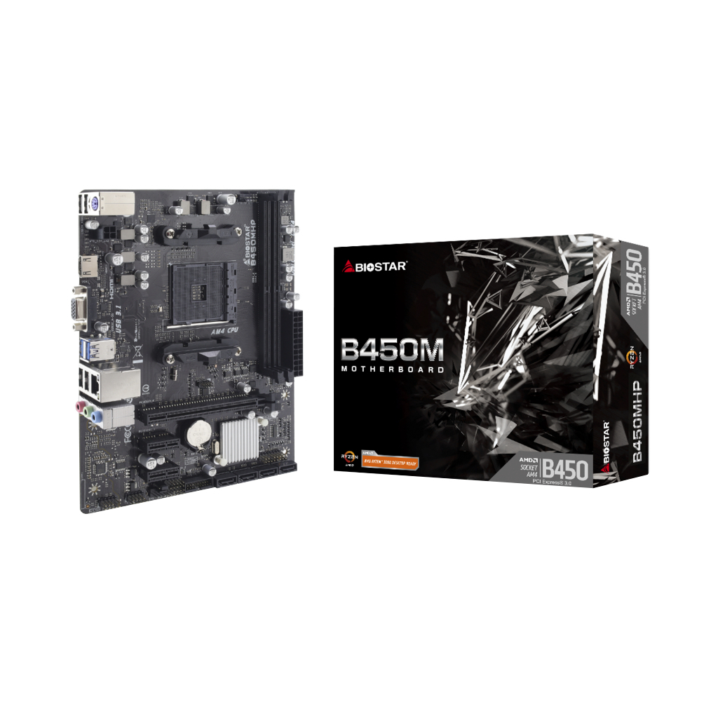 Материнська плата Biostar B450MHP - зображення 2