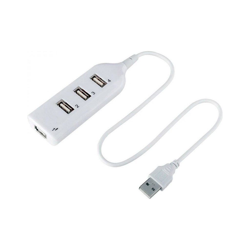 Концентратор Voltronic USB 2.0 to 4xUSB white (DNS-HUB4-OW) - зображення 2