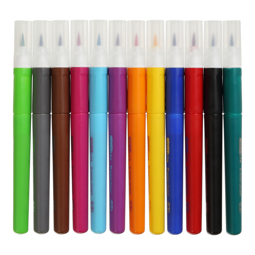 Фломастери ZiBi KIDS Line JUMBO брашеві 12 кольорів (ZB.2822) - изображение 3