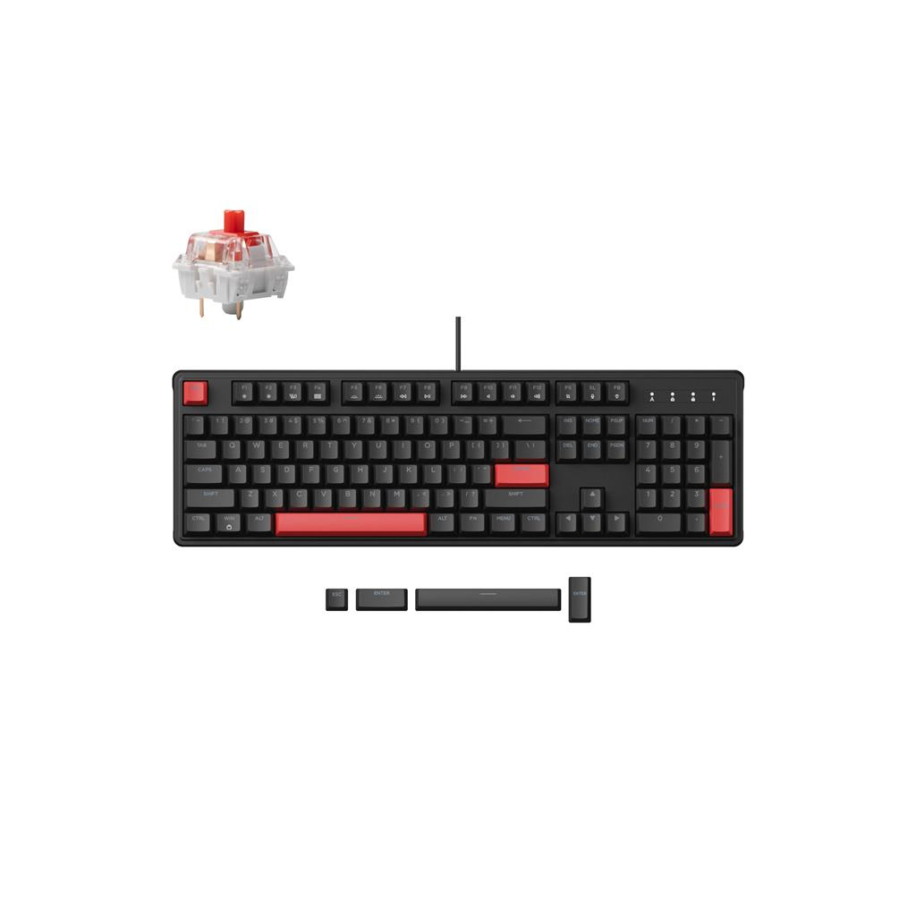 Клавіатура Lemokey Keychron X3 Red RGB USB Black (X3-H1-UA) - зображення 9