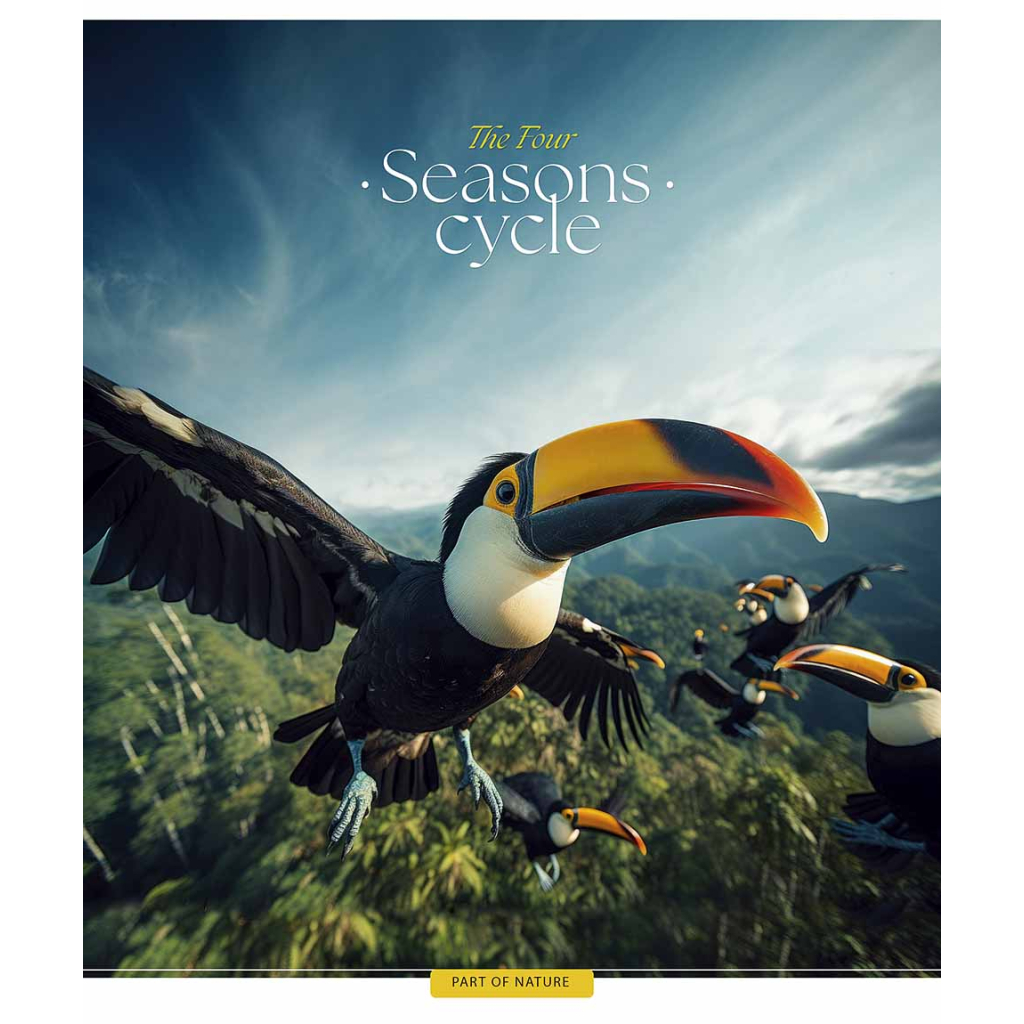 Зошит Школярик Four seasons 48 аркушів клітинка (048-3403K) - зображення 4