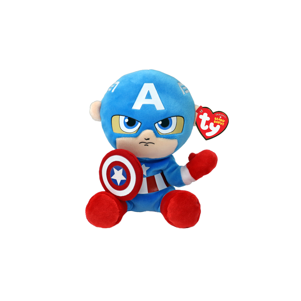 М'яка іграшка Ty Капітан Америка 15 см (44002) - зображення 1