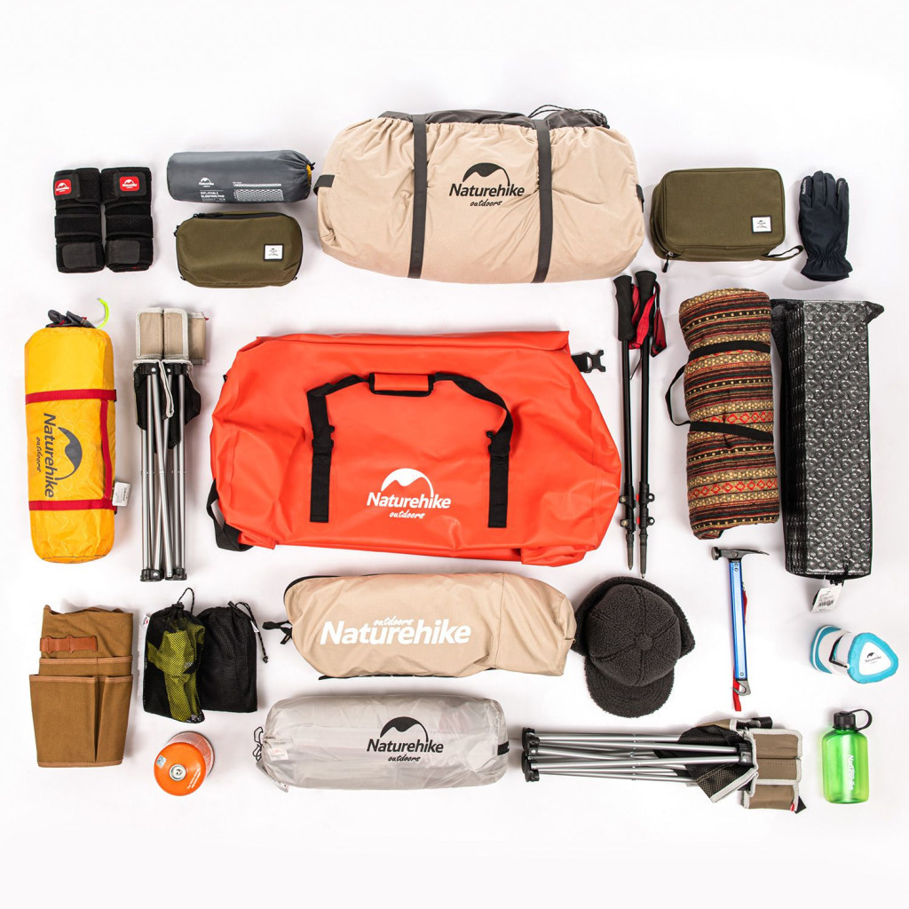 Дорожня сумка Naturehike баул водонепроникний NH20FSB03 120 л червона (6927595744345) - зображення 9