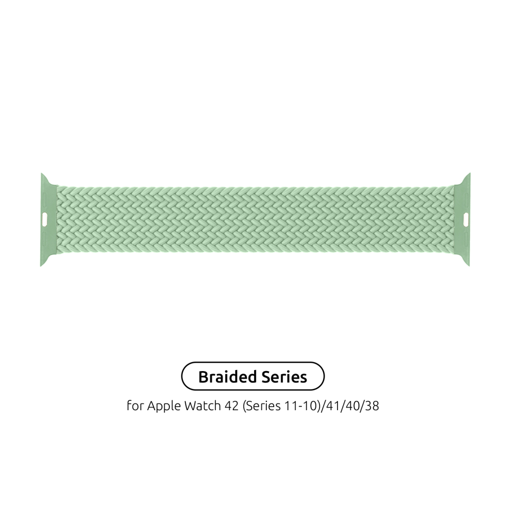 Ремінець до смарт-годинника Armorstandart Braided Solo Loop для Apple Watch 42 (Series 11-10)/41/40/38 Mint Size 6 (144 mm) (ARM64902) - зображення 1