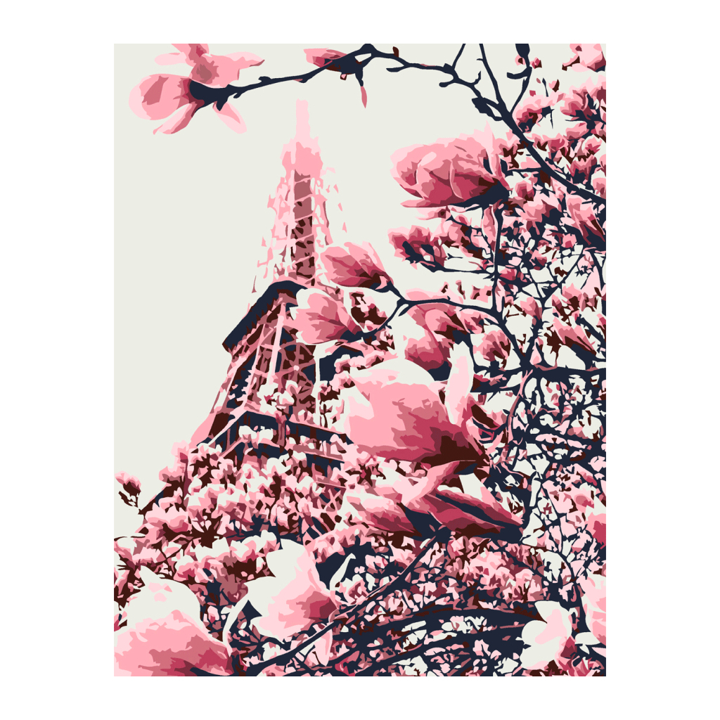 Картина по номерам Rosa Star Магнолії в Парижі 35х45 см (4823098529705) - зображення 1