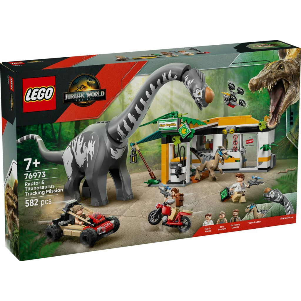 Конструктор LEGO Jurassic World Місія з відстеження раптора і титанозавра (76973) - зображення 1