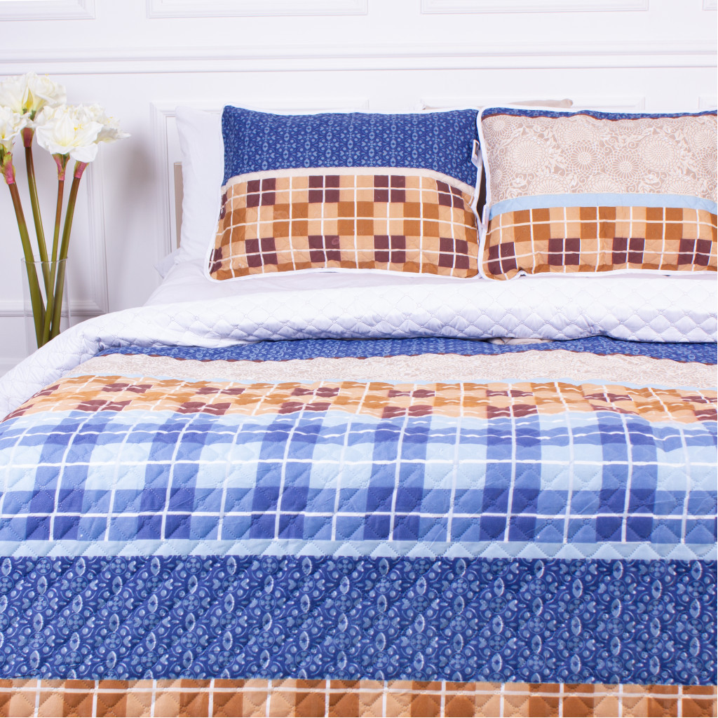 Покривало MirSon набір Print Line №5944 Cornet 150х210 см + наволочка 50х70 см (2200006169406) - зображення 5