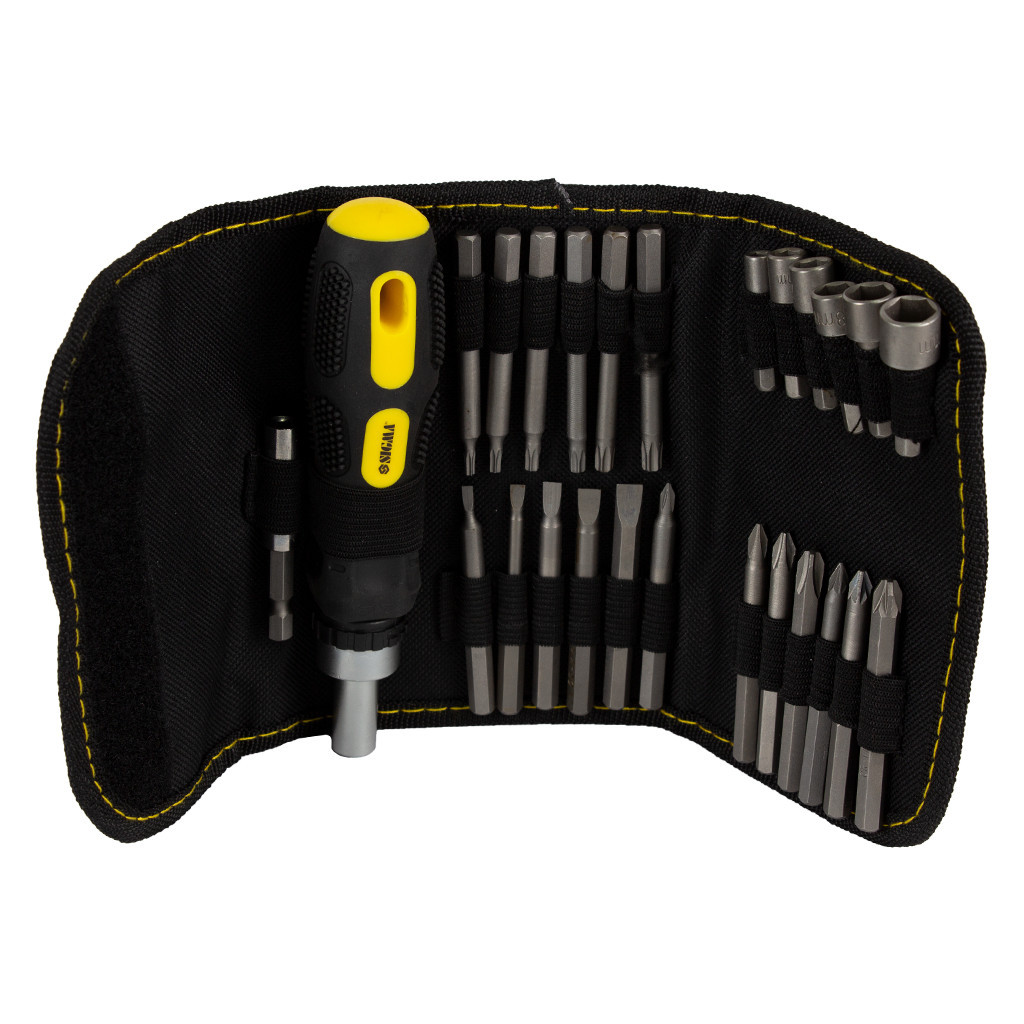 Викрутка Sigma з бітами 18шт + насадки торцеві 6шт CrV (4002111) - изображение 3