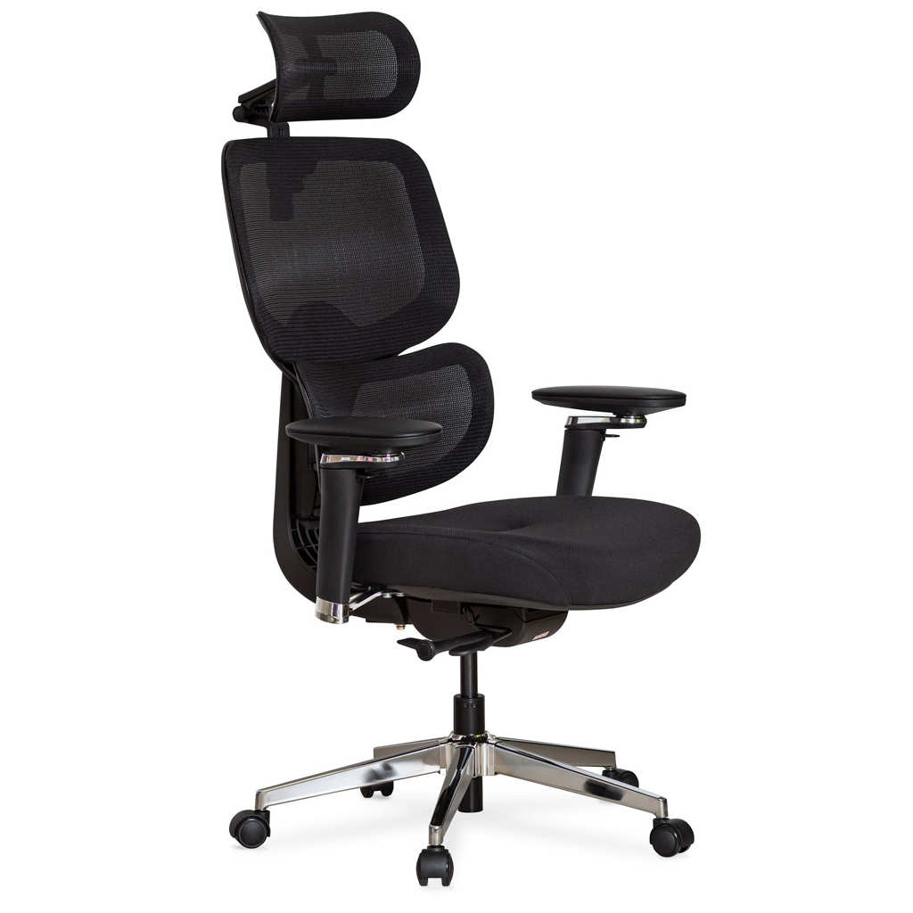 Офісне крісло Mealux D2 Air Fabric Black (HF-D2 F/B) - зображення 1