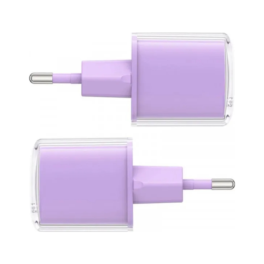 Зарядний пристрій Acefast 1xUSB-C 30W Gan A53 Fast Charger alfalfa purple (6974316282365) - зображення 5