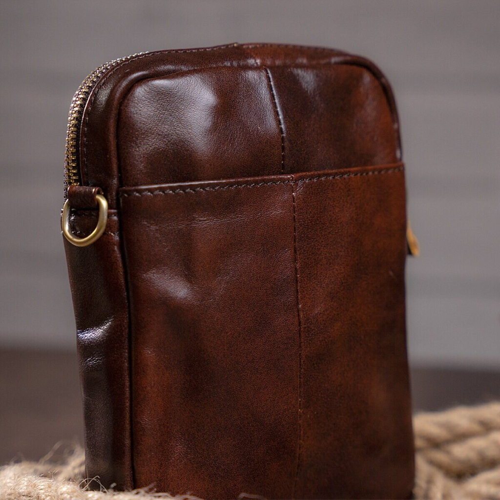 Сумка Vintage Коричнева (14728) - зображення 6