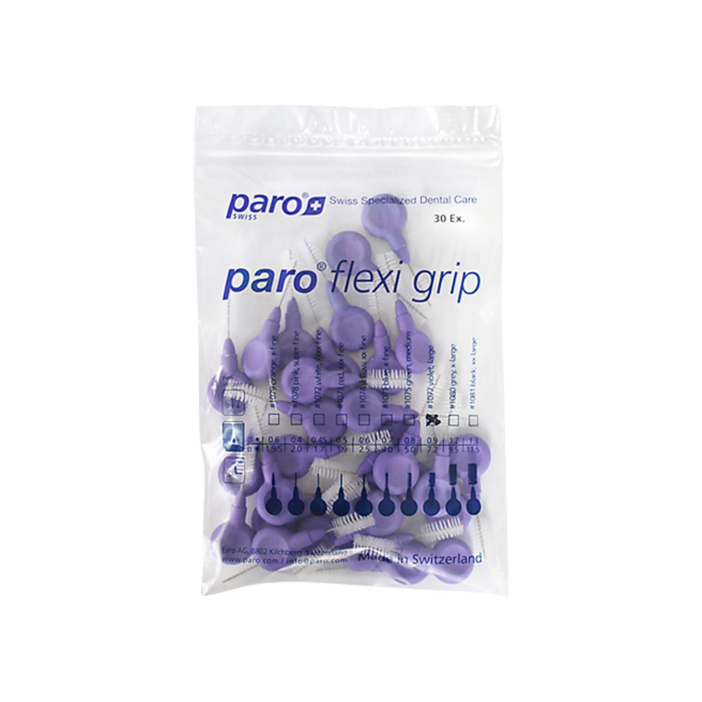 Щітки для міжзубних проміжків Paro Swiss Flexi Grip великі Ø 7.2 мм 30 шт. (7610458810774) - зображення 2