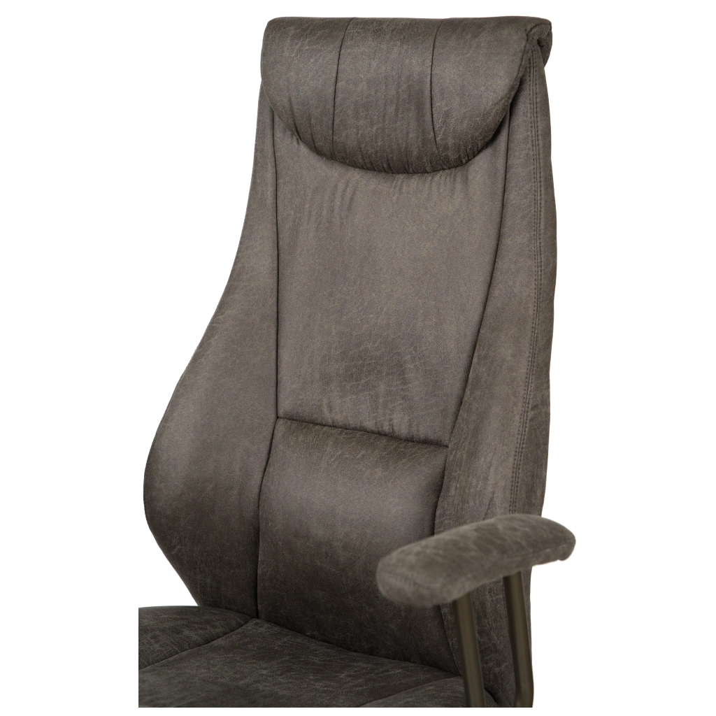 Офісне крісло Аклас Булат R-SR (Штучна замша 02 Dark gray) (00172366) - зображення 8