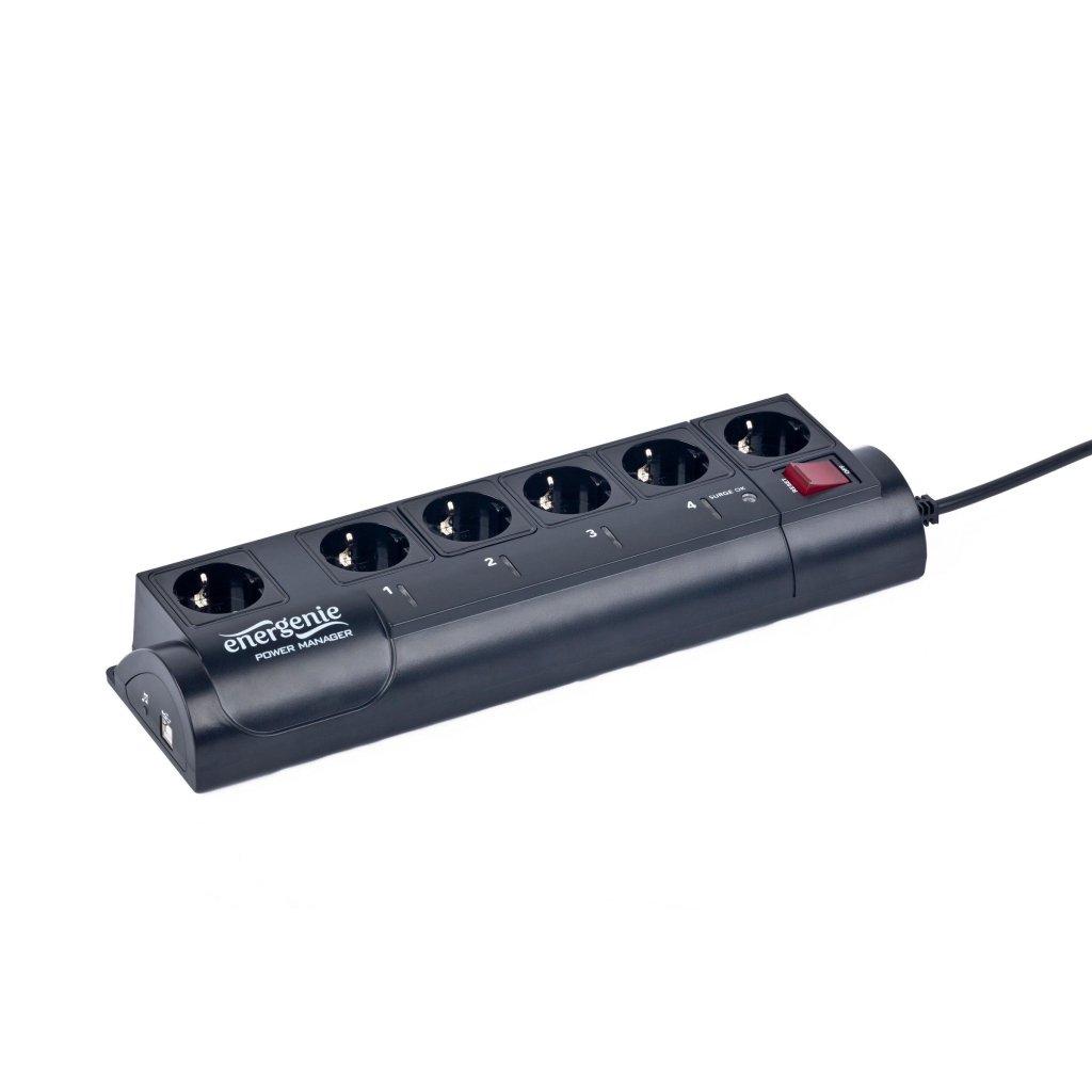 Мережевий фільтр живлення EnerGenie EG-PMS2 - зображення 1