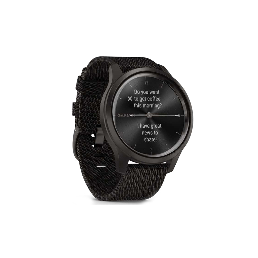 Смарт-годинник Garmin vivomove Style, Graphite, Black Pepper, Nylon (010-02240-23) - зображення 3