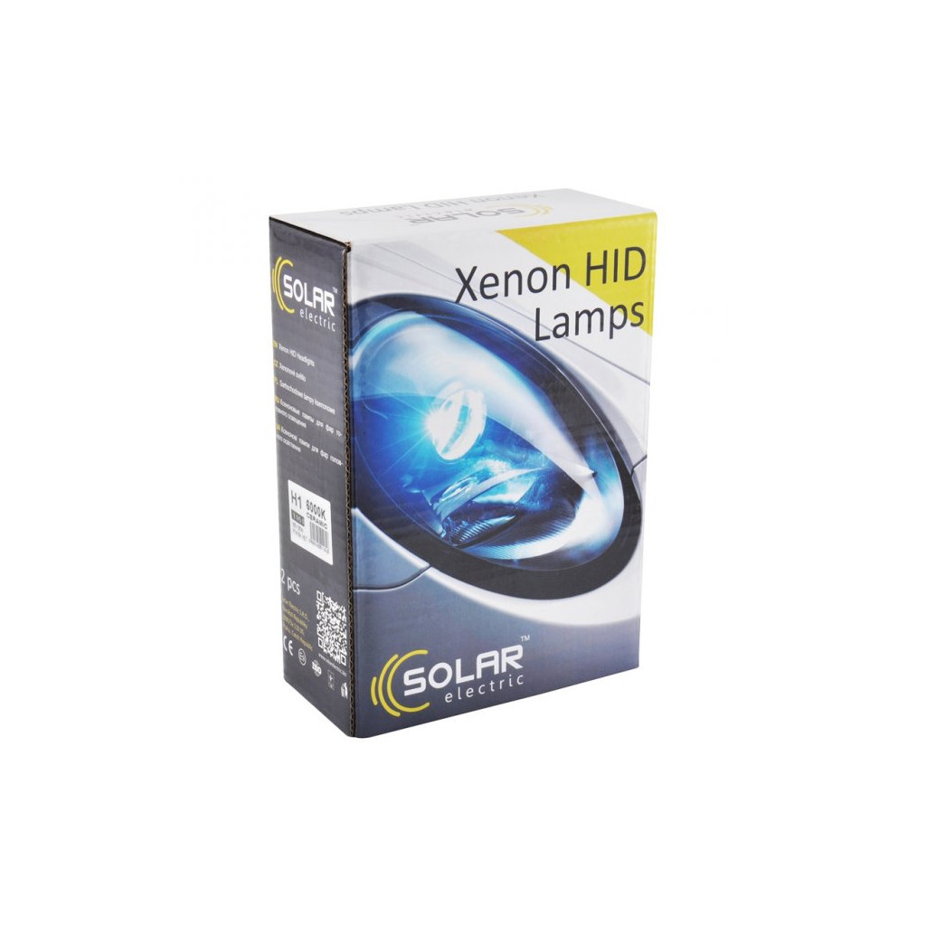Автолампа SOLAR H1 CERAMIC, 6000K,85V,35W P14.5s (1161) - зображення 3