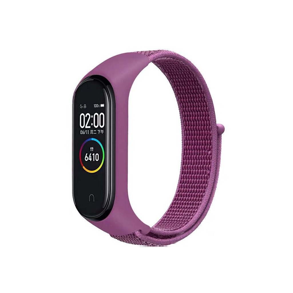 Ремінець до фітнес браслета BeCover Nylon Style для Xiaomi Mi Smart Band 7 Purple (707667) - зображення 1