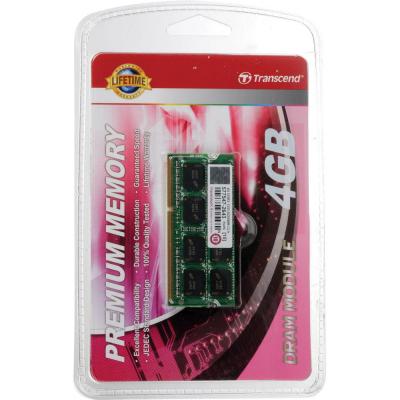 Модуль пам'яті для ноутбука SoDIMM DDR3 4GB 1333 MHz Transcend (JM1333KSN-4G) - изображение 2