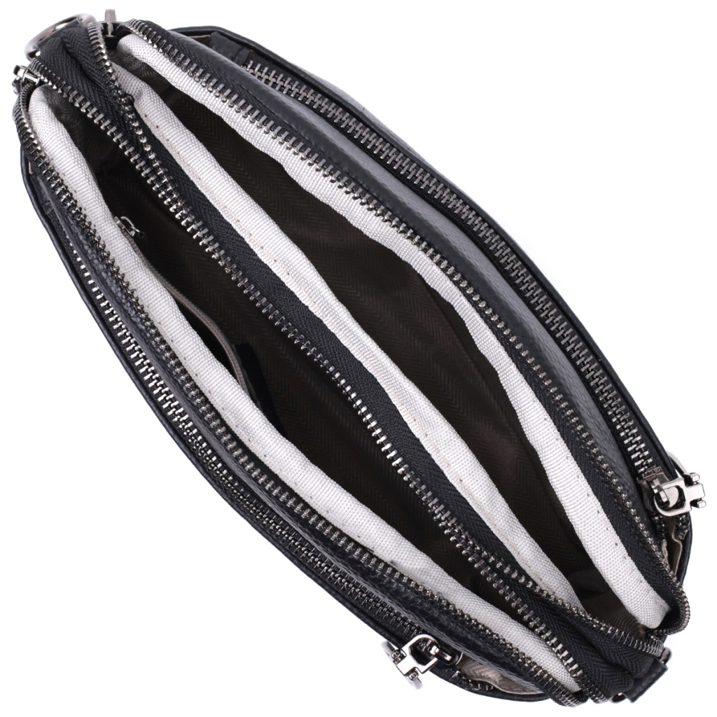 Сумка Vintage Жіноча з кишенями з натуральної шкіри Чорна (22597) - зображення 8