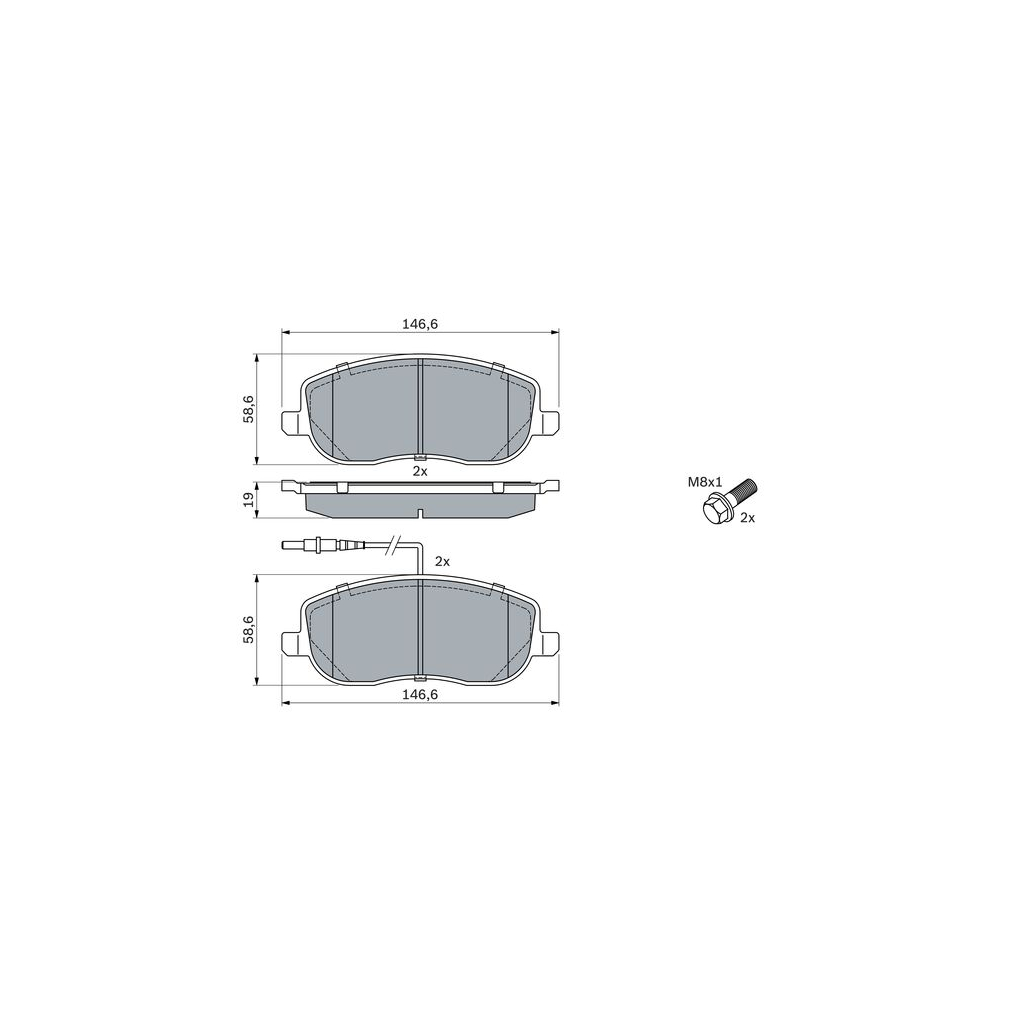 Гальмівні колодки Bosch 0 986 424 789 - зображення 7