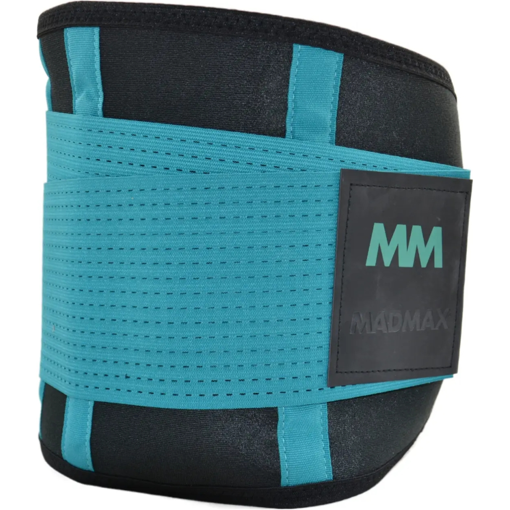 Пояс компресійний MadMax MFA-277 Slimming and Support Belt black/turquoise M (MFA-277-TRQ_M) - изображение 4
