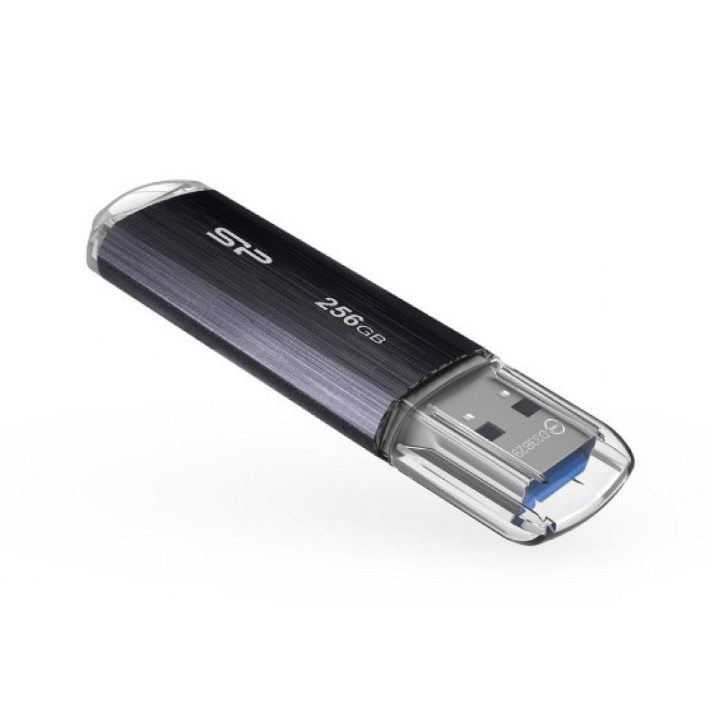 USB флеш накопичувач Silicon Power 256GB Blaze b02 Black USB 3.0 (SP256GBUF3B02V1K) - зображення 2