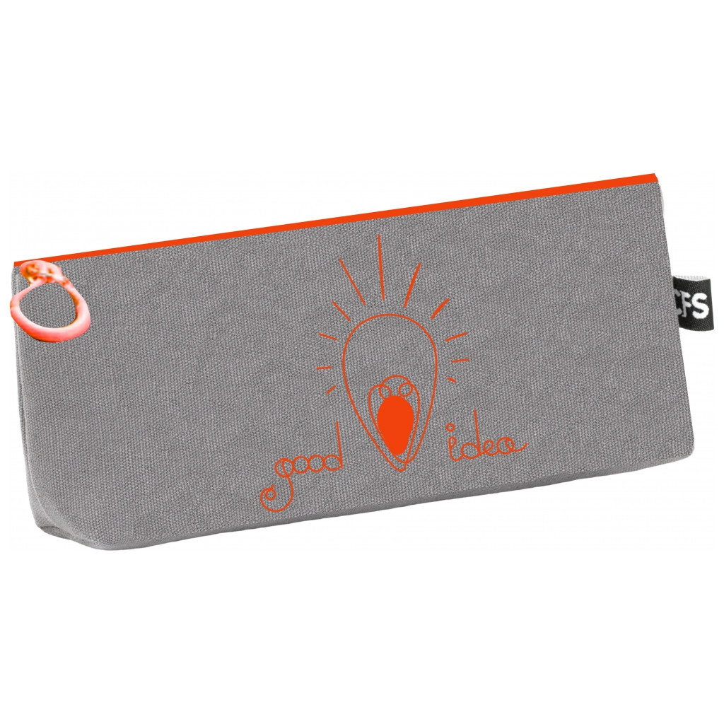 Пенал Cool For School 1 відділення Idea сірий (CF85396-03) - зображення 1