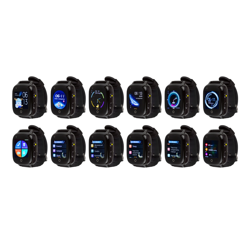 Смарт-годинник Amigo GO005 4G WIFI Kids waterproof Thermometer Black (747016) - зображення 7