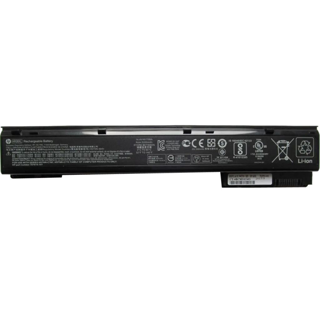 Акумулятор до ноутбука HP ZBook 15AR08XL, 5585mAh (83Wh), 8cell, 14.4V, Li-ion, (A47738) - зображення 1