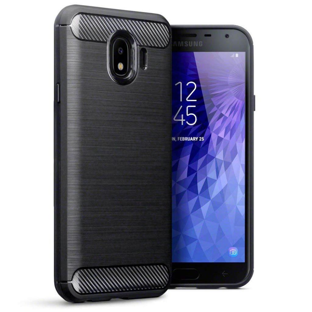 Чохол до мобільного телефона Laudtec Samsung J4/J400 Carbon Fiber (Black) (LT-J400F) - зображення 2