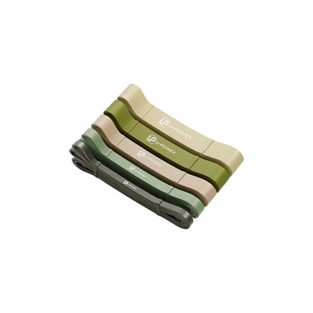 Еспандер U-Powex Pull up band набір 5шт 2.3-18.1kg Olive (UP_1060_5in_Olive) - зображення 7