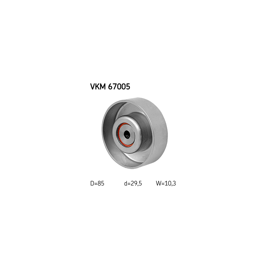 Ролик натягувача ременя SKF VKM 67005 - зображення 2