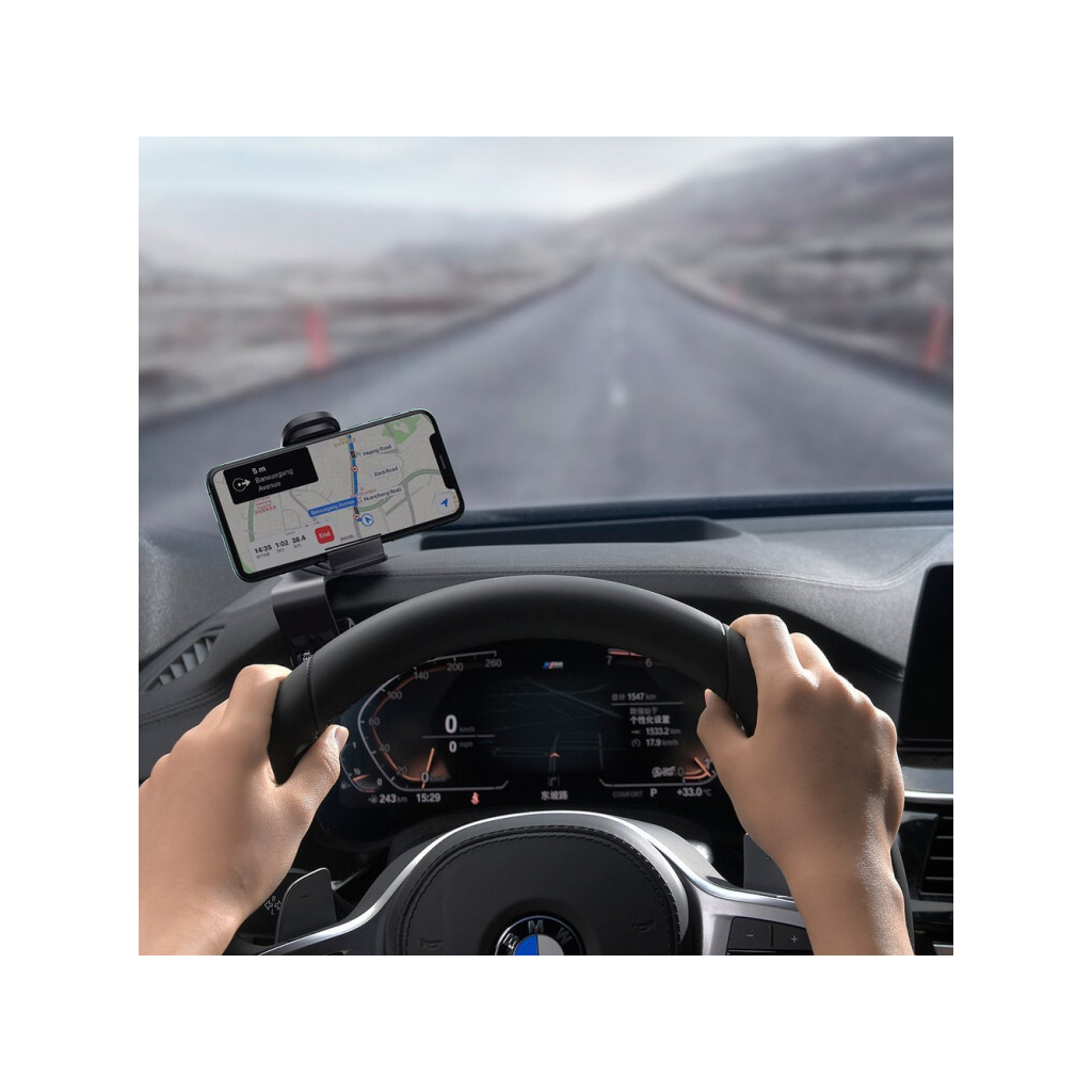 Універсальний автотримач Baseus Big Mouth Pro Car Mount (applicable to centre console) Black (SUDZ-A01) - изображение 8