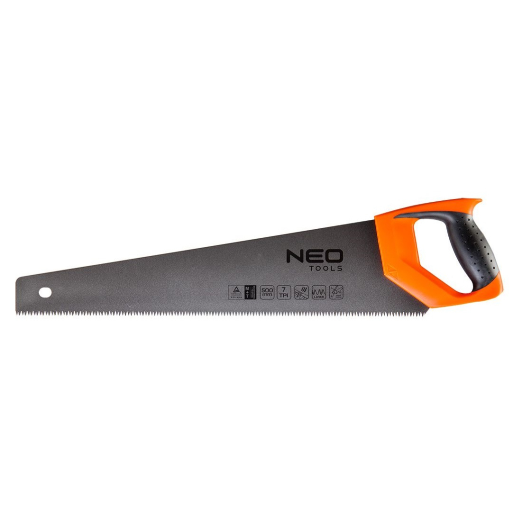 Ножівка Neo Tools по дереву, 500 мм, 7TPI, PTFE (41-021) - зображення 1