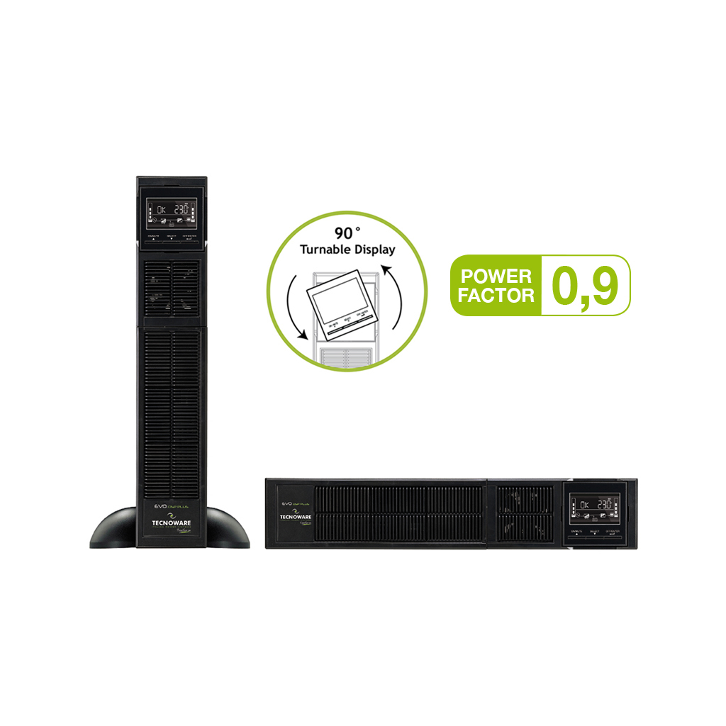 Пристрій безперебійного живлення Tescom EVO DSP PLUS 2400VA RACK /TOWER IEC (FGCEDP2402RTIEC) - зображення 5