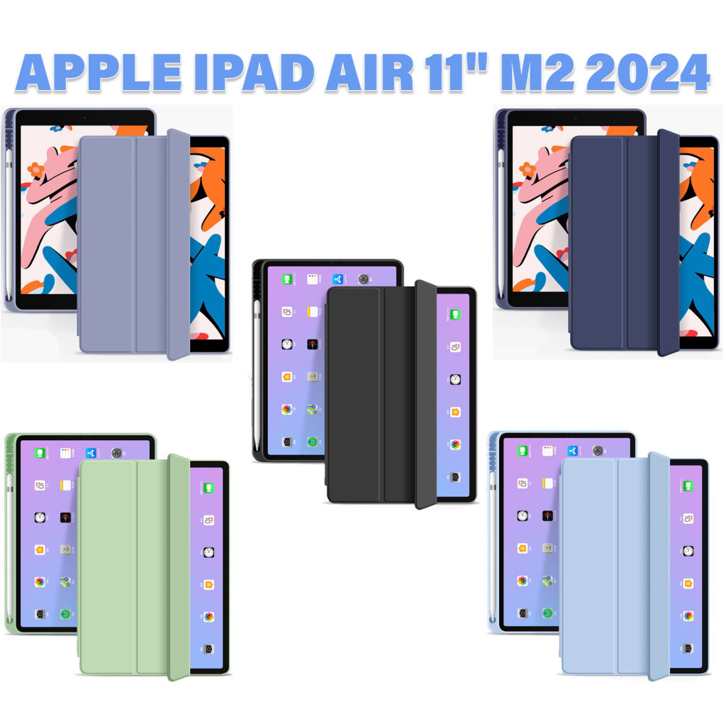 Чохол до планшета BeCover Tri Fold Hard TPU Apple iPad Air 11" M2/M3 (2024/2025) Deep Blue (711401) - зображення 7