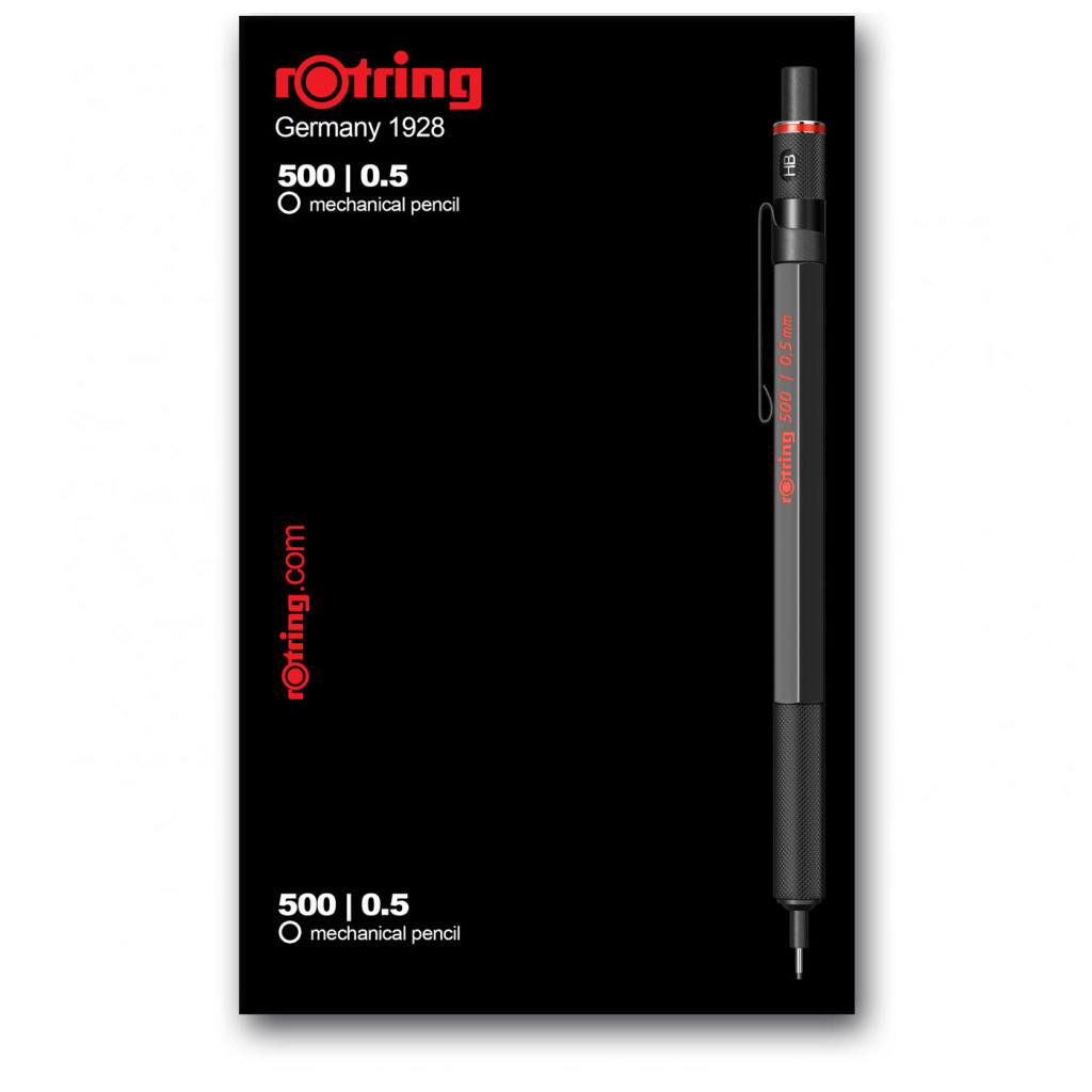 Олівець механічний Rotring Drawing ROTRING 500 Black PCL 0,5 (R1904725) - зображення 6