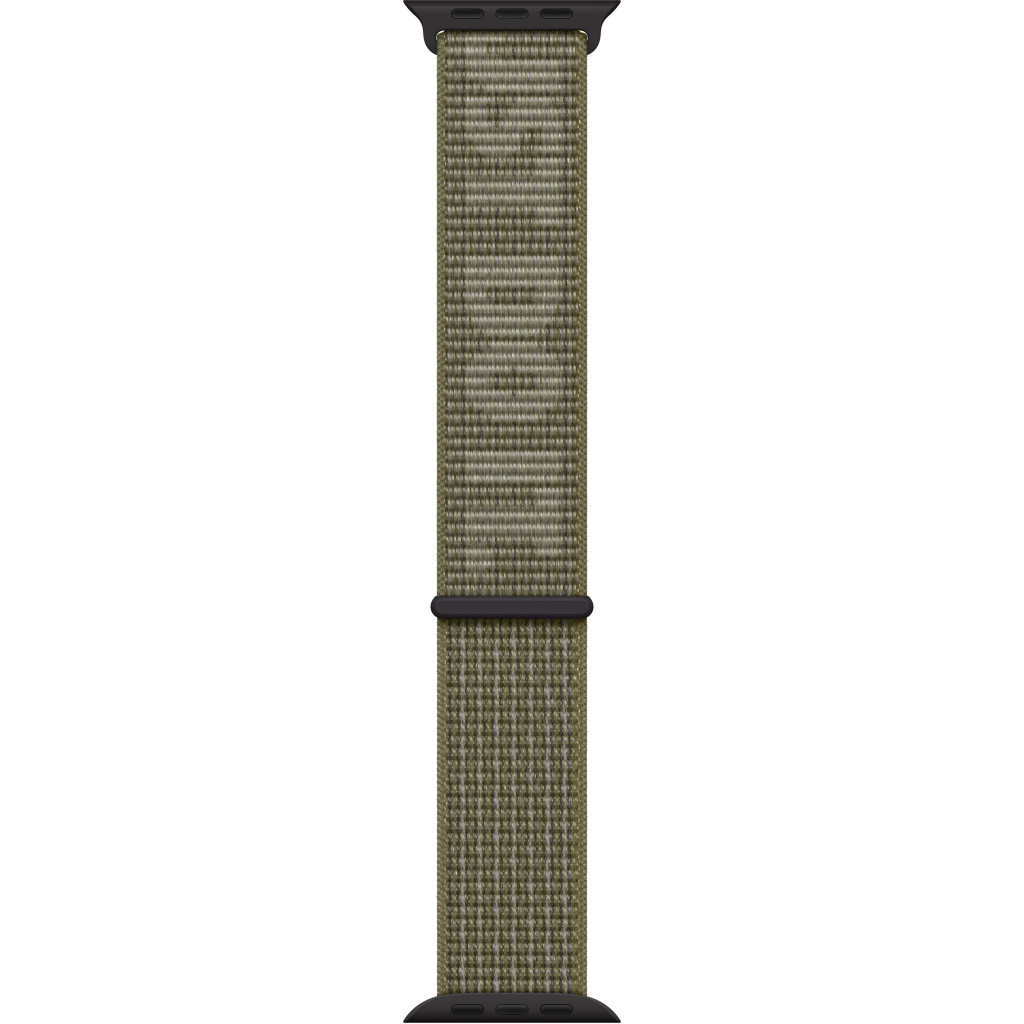 Ремінець до смарт-годинника Apple 45mm Nike Sport Loop Sequoia/Pure Platinum (MPJ23ZM/A) - зображення 2