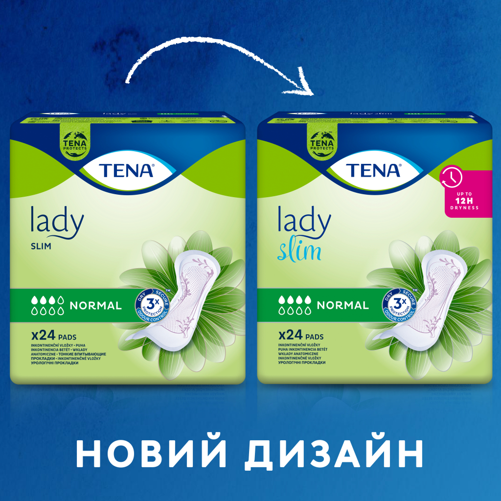Урологічні прокладки Tena Lady Slim Normal 24 шт. (7322540852141) - зображення 3
