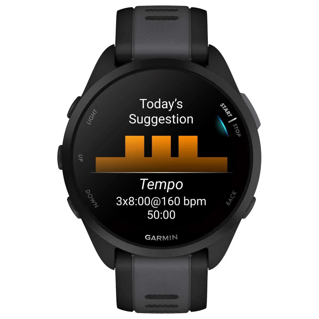 Смарт-годинник Garmin Forerunner 165 Music, Black/Slate Grey, GPS (010-02863-30) - изображение 9