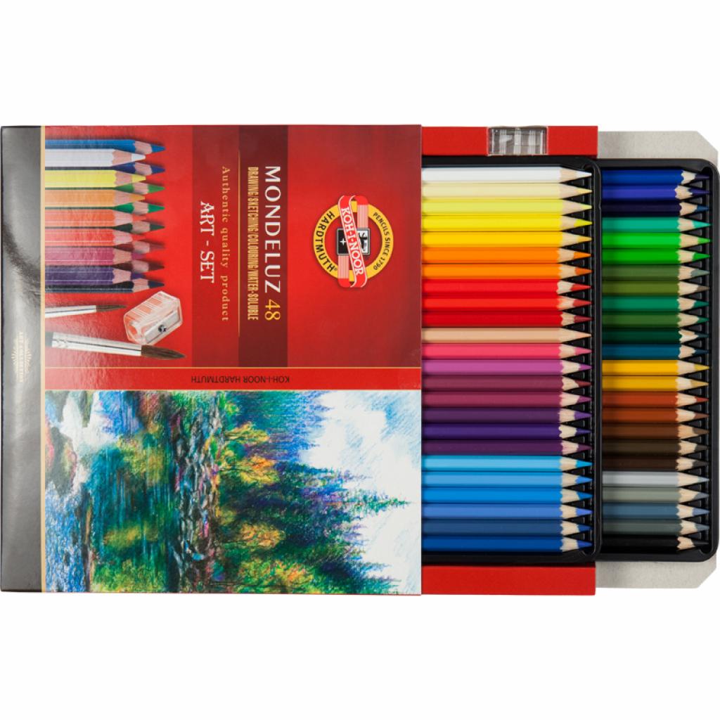 Олівці кольорові Koh-i-Noor Mondeluz акварельні 48 кольорів (3713) - зображення 3