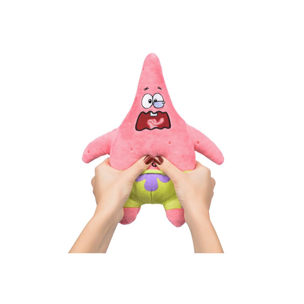 М'яка іграшка Sponge Bob Exsqueeze Me Plush Patrick Burp зі звуком (EU690903) - зображення 4
