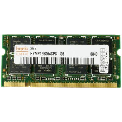Модуль пам'яті для ноутбука SoDIMM DDR2 2GB 800 MHz Hynix (HYMP125S64CP8-S6 / HMP125S6EFR8C-S6) - зображення 1