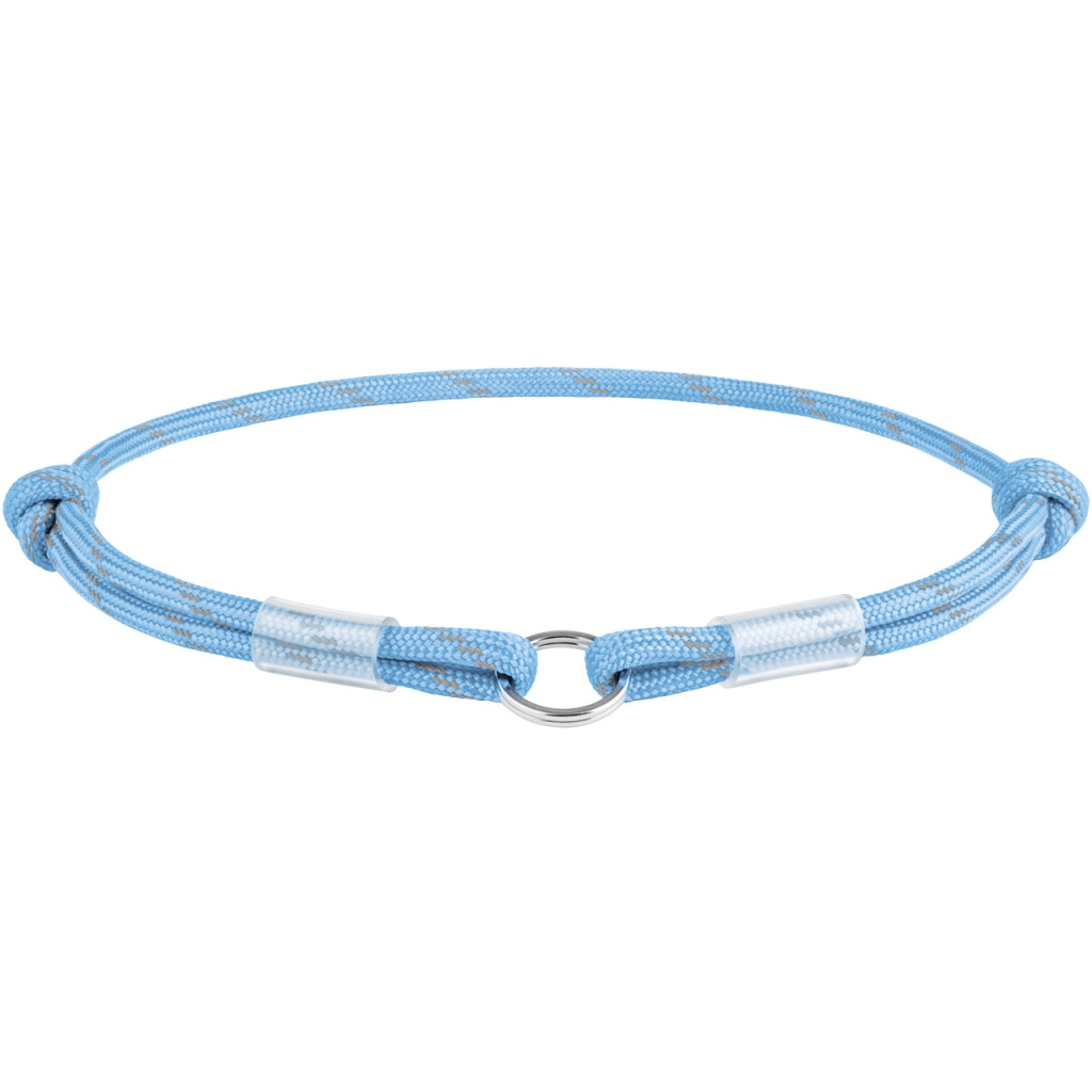 Шнурок для адресника WAUDOG Smart ID світловідбивний S 25-45 см блакитний (60402) - зображення 1