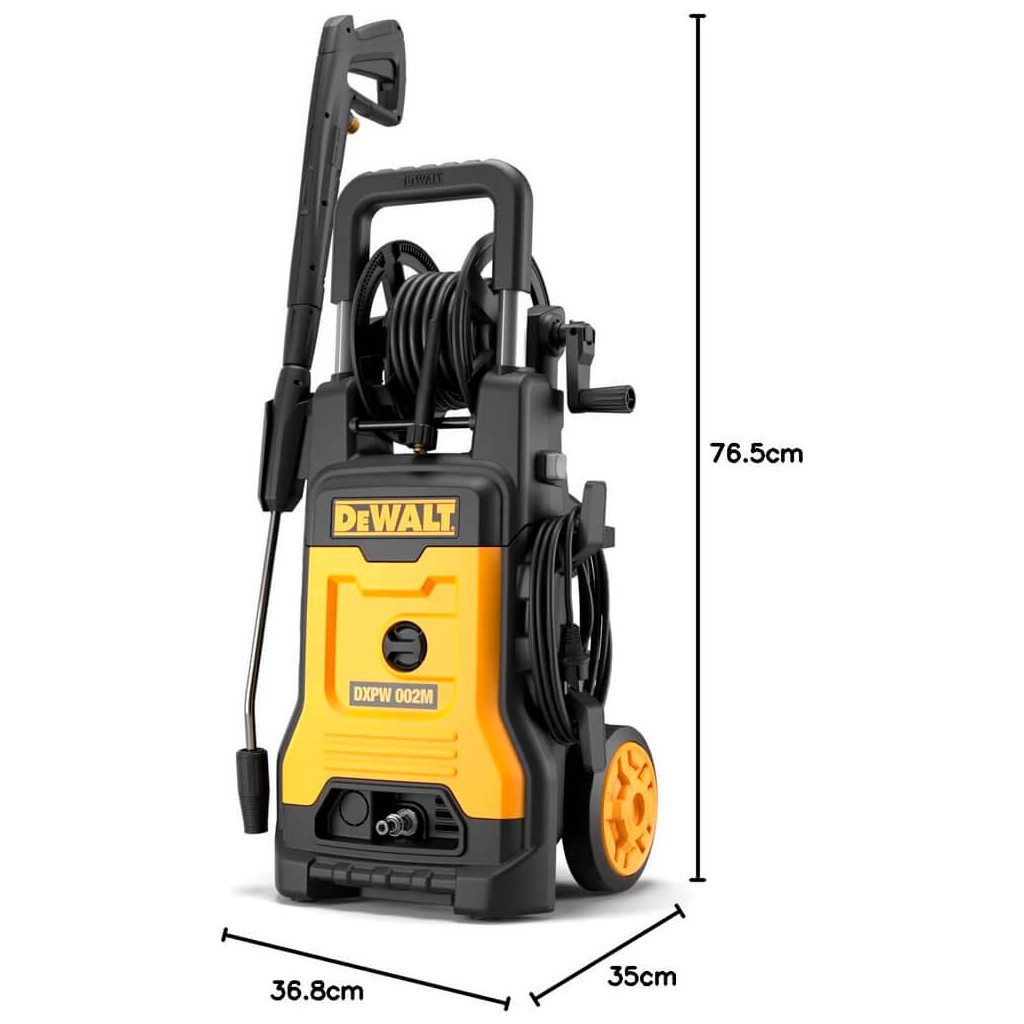 Мийка високого тиску DeWALT 2.1 кВт, 150 бар, шланг 10 м (DXPW002M-E) - зображення 5